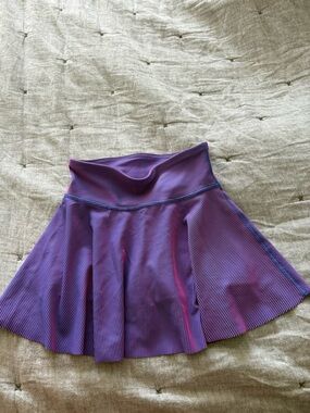 Girls Purple Pleated Skort
